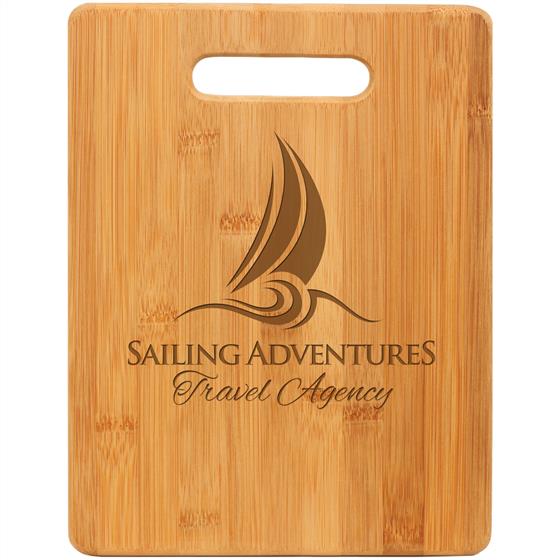 11 1/2" x 8 3/4" Bamboo Rectangle Cutting Board GFT173