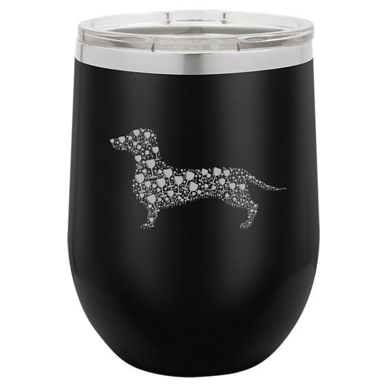 Wine Tumbler - Labrador Retriever Flag WINE-LABFLAG