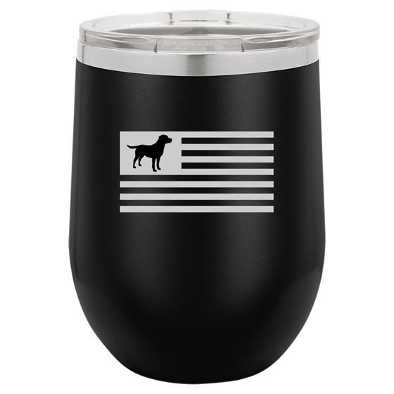 Wine Tumbler - Labrador Retriever Flag WINE-LABFLAG